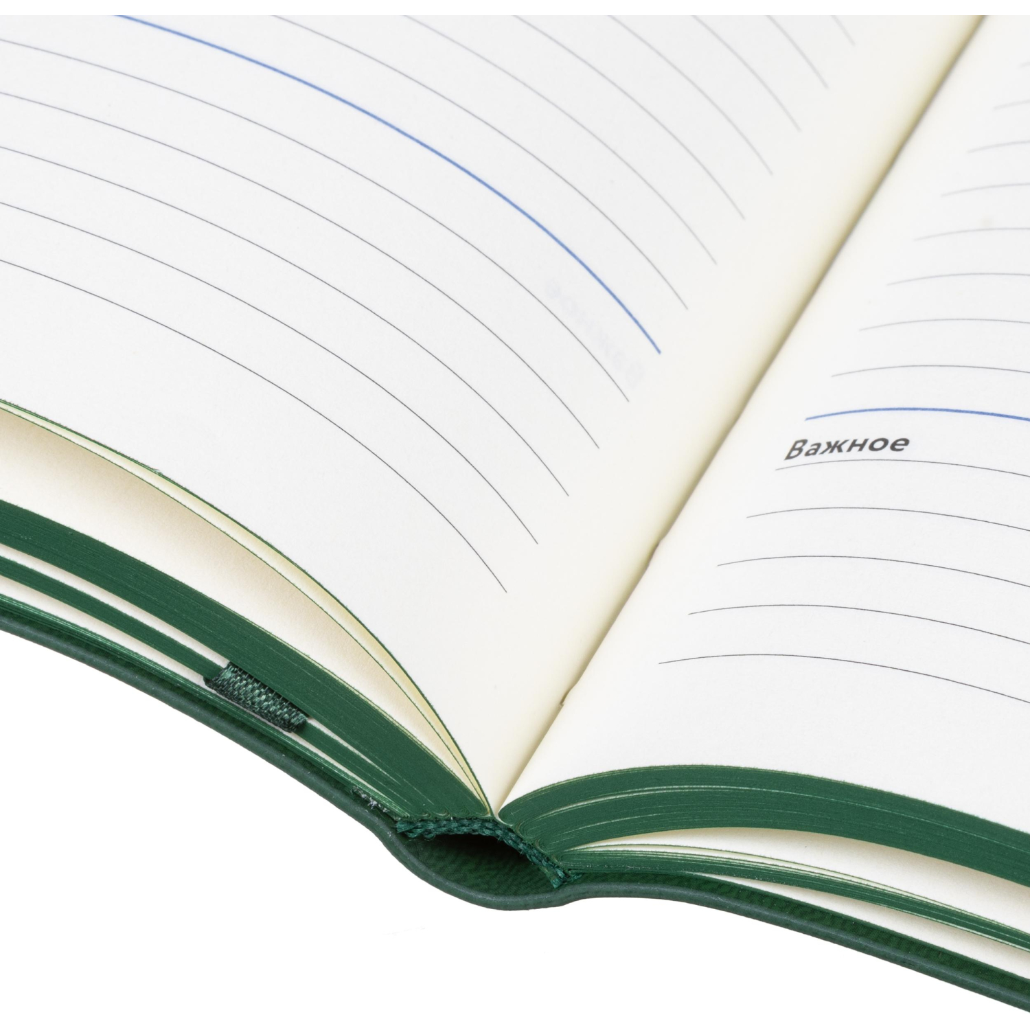 Ежедневник недатированный ATTACHE Soft touch А5,140х200мм,136л, темно-зелен - фото 17