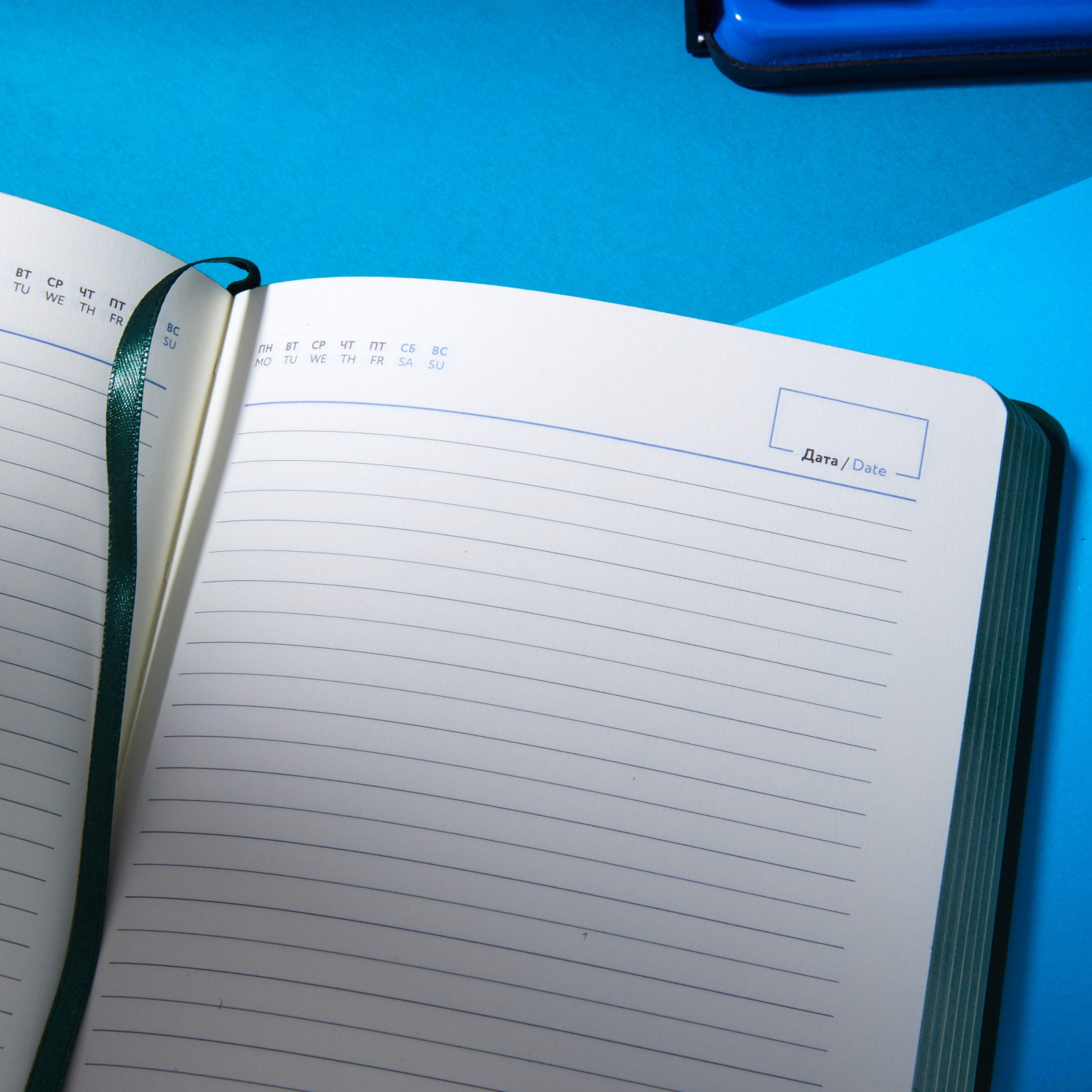 Ежедневник недатированный ATTACHE Soft touch А5,140х200мм,136л, темно-зелен - фото 20