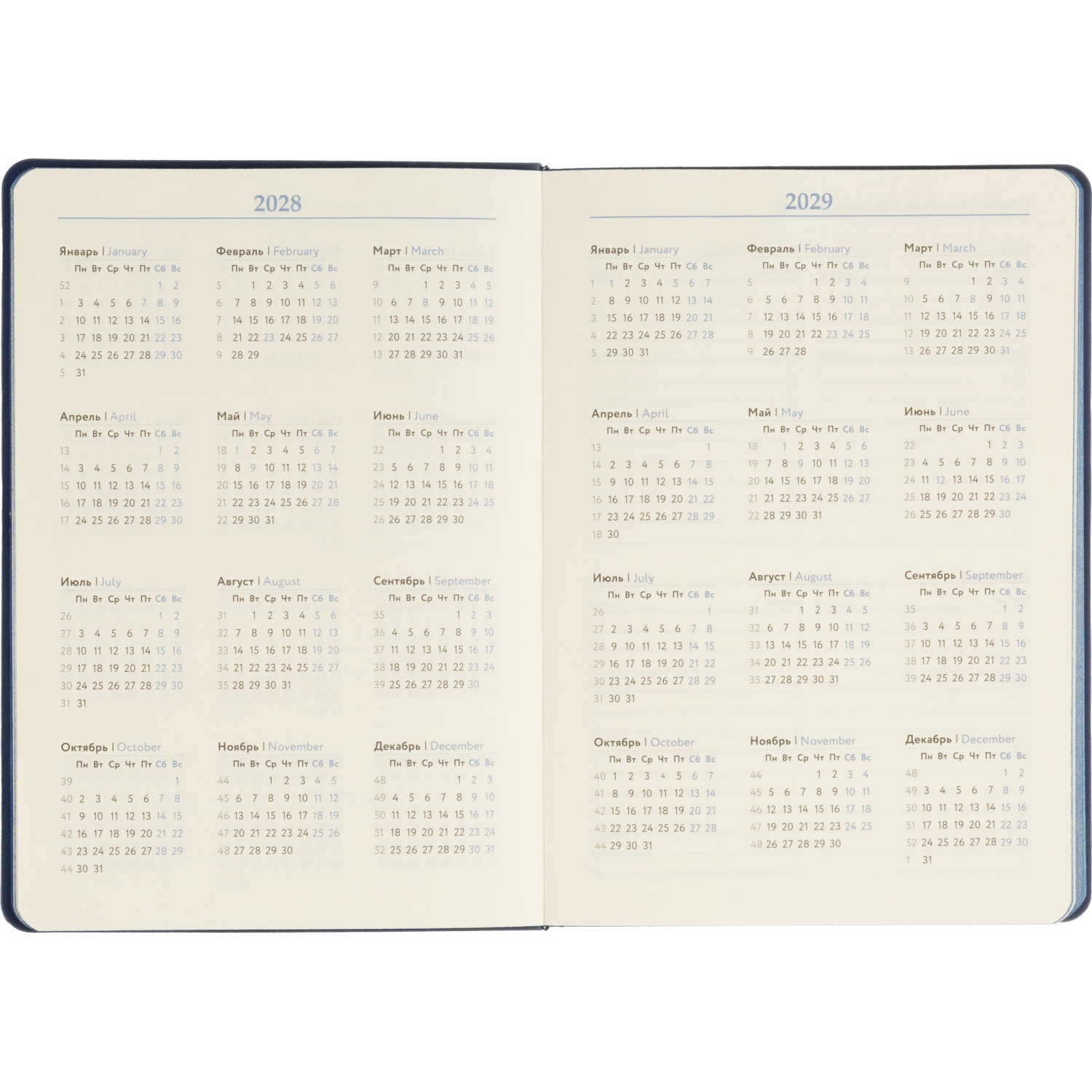 Ежедневник недатированный ATTACHE Soft touch А5,140х200мм,136л, синий - фото 10