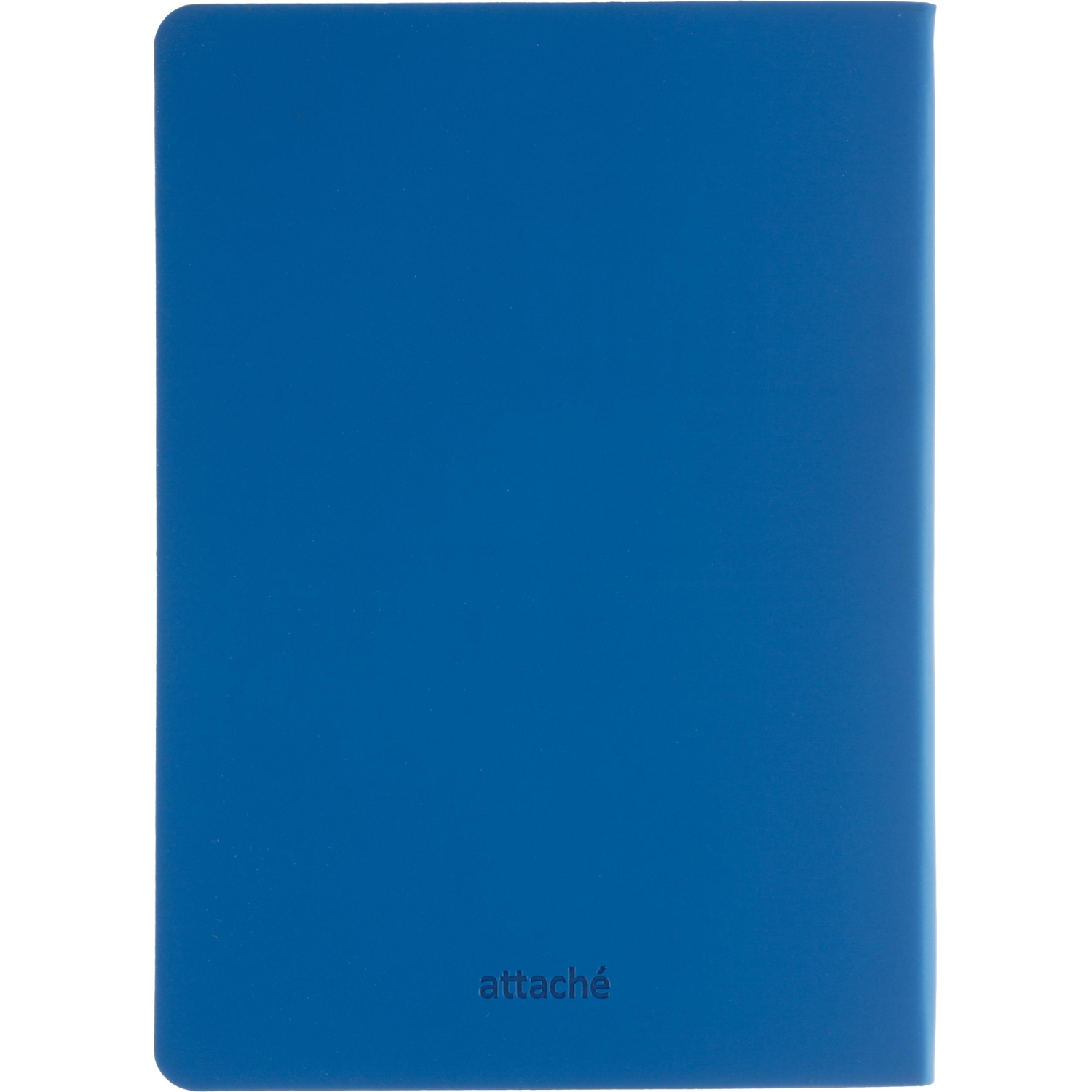 Ежедневник недатированный ATTACHE Soft touch А5,140х200мм,136л, синий - фото 18