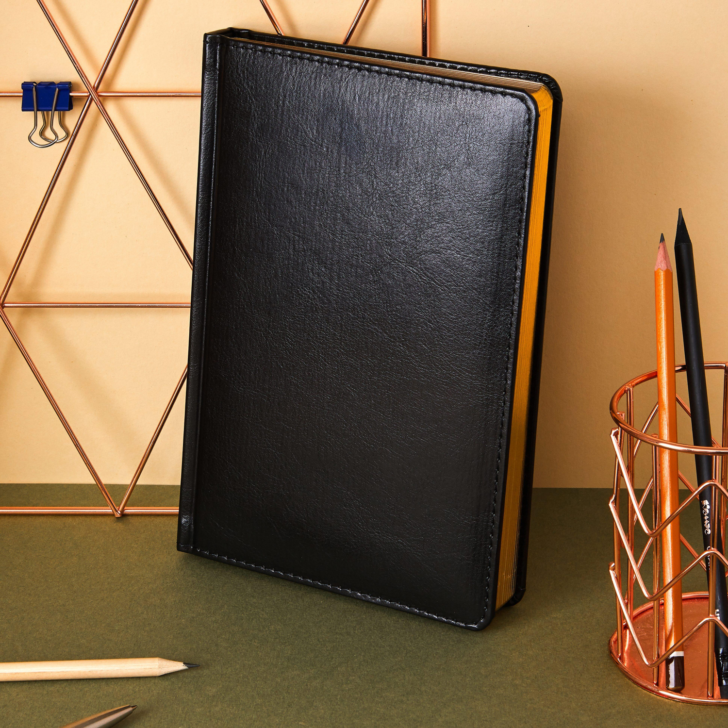 Ежедневник недатированный ATTACHE Gold А5, 143х210мм, 160л, черный - фото 20