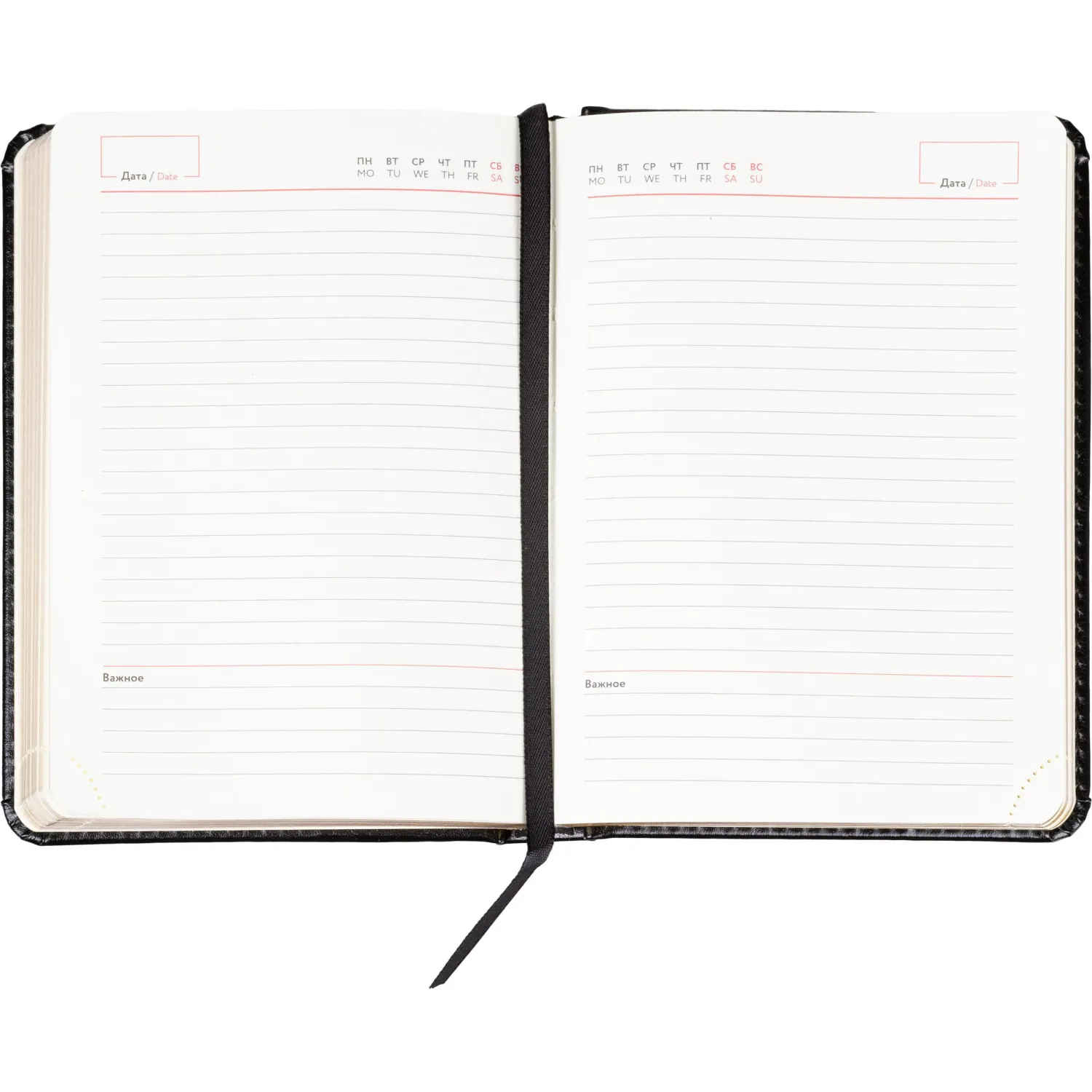 Ежедневник недатированный ATTACHE Gold А6, 160л, черный - фото 15