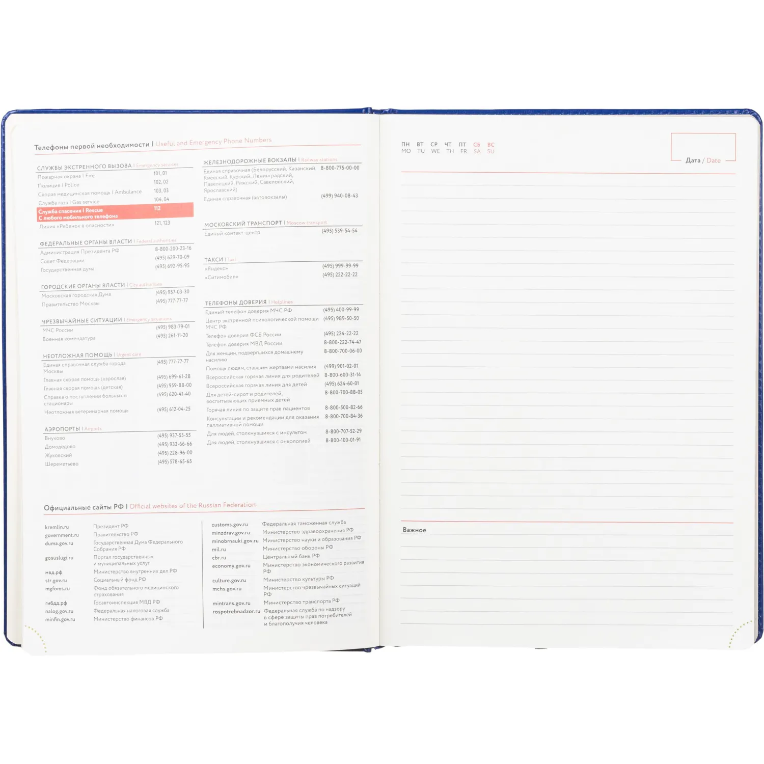 Ежедневник недатированный ATTACHE Gold А4, 160л, синий - фото 11