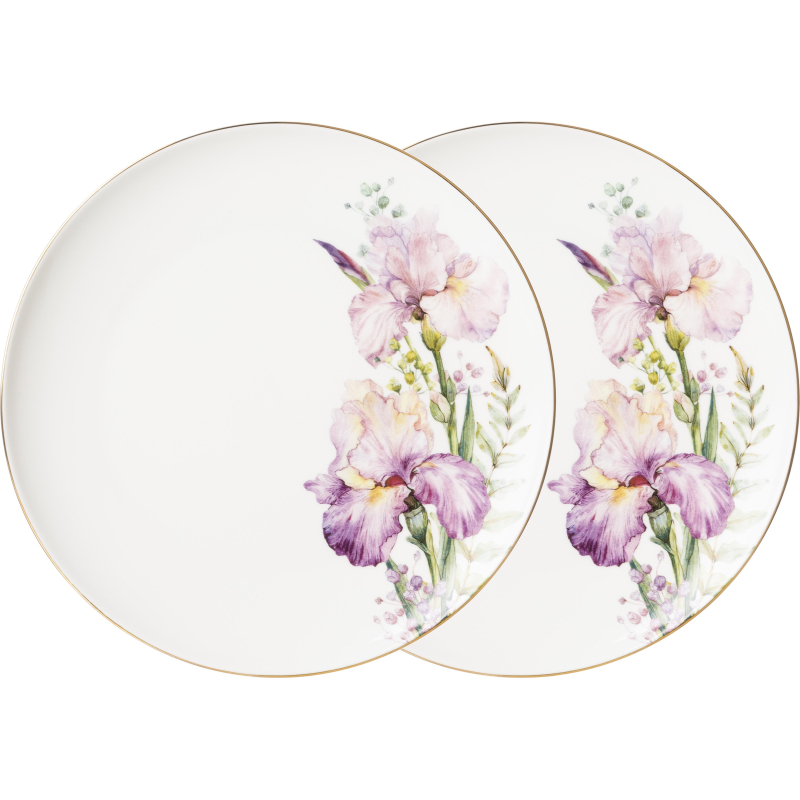 Набор тарелок обеденных Lefard Irises 2 шт. 25,5 см , 590-497 - фото 1
