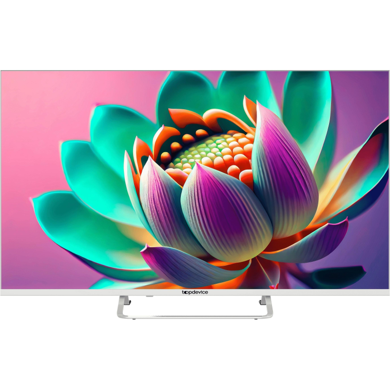 Телевизор 43 Topdevice TDTV43CS07U_WE, UHD, смарт (Яндекс ТВ) белый - фото 1