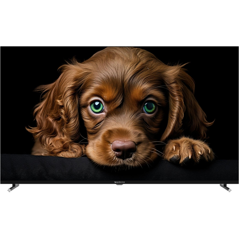 Телевизор 55 Topdevice TDTV55CQ08U_BK, QLED, UHD, смарт (WildRed) - фото 1