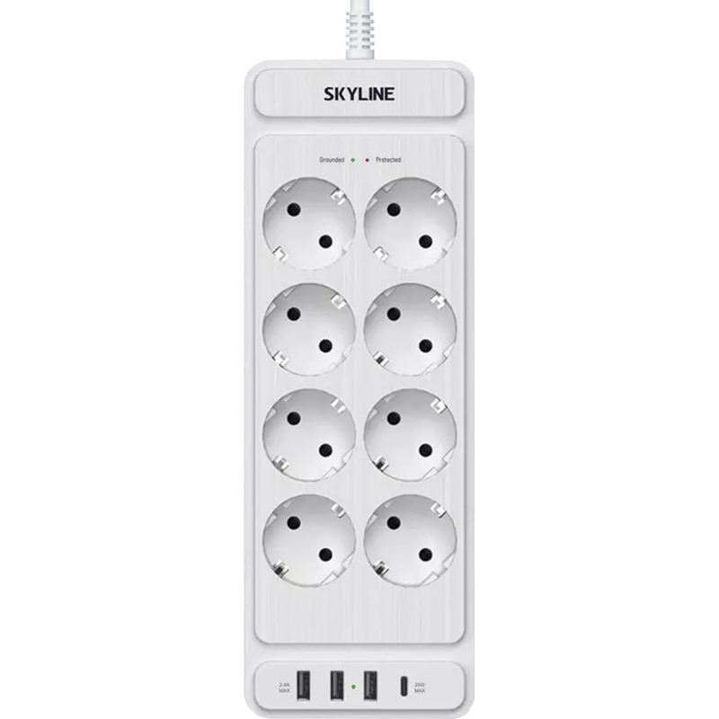 Сетевой фильтр SKYLINE USP-830 White PD3.0(S00003694) - фото 3