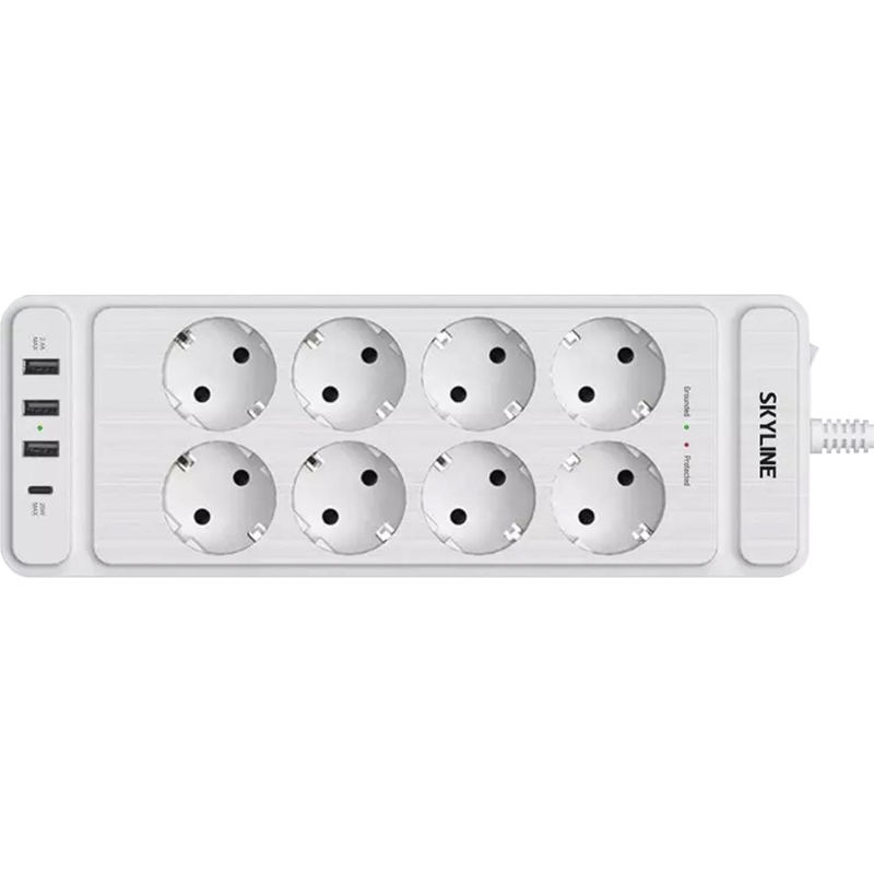 Сетевой фильтр SKYLINE USP-830 White PD3.0(S00003694) - фото 4