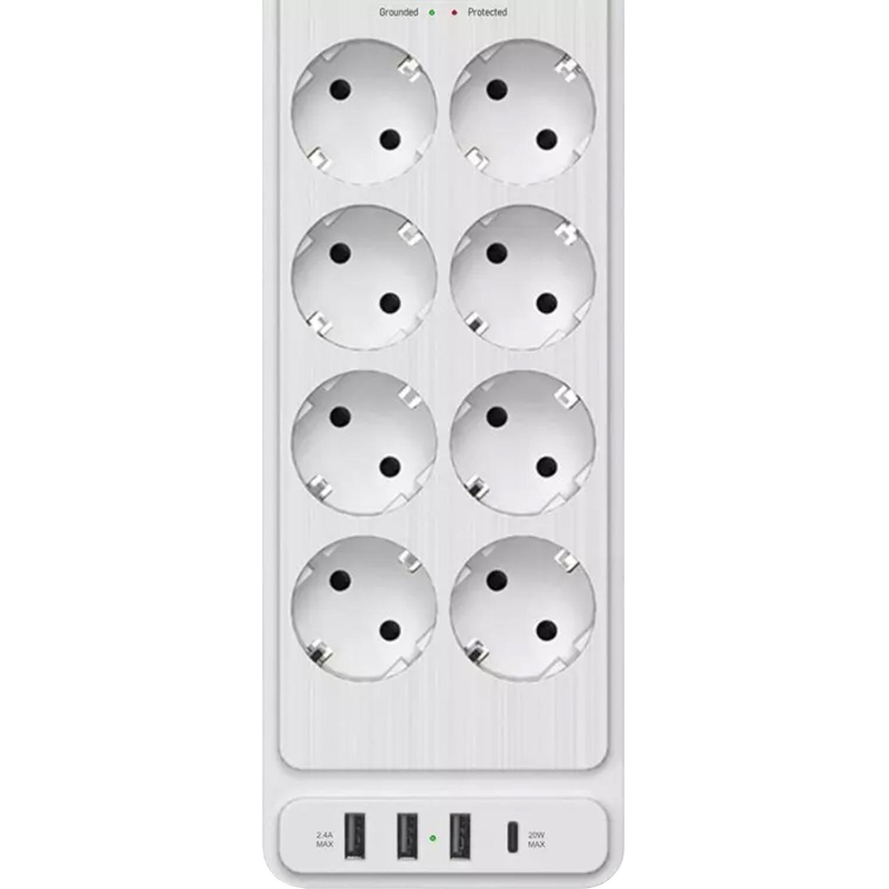 Сетевой фильтр SKYLINE USP-830 White PD3.0(S00003694) - фото 6