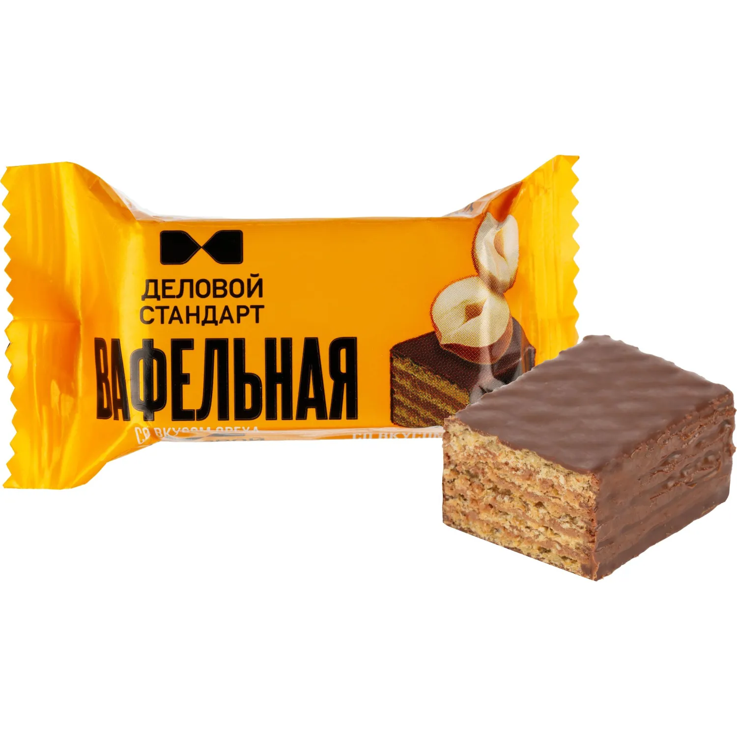 Конфеты глазированные Деловой Стандарт вафельные со вкусом ореха, 500г - фото 2