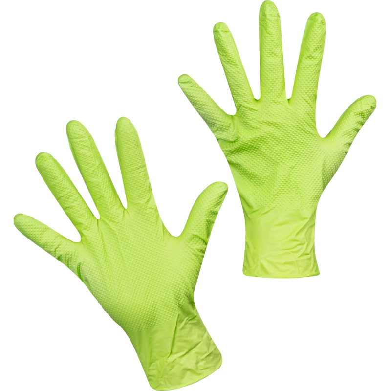 Перчатки одноразовые нитрил GOGRIP GREEN цв.зеленый (25пар/уп) рXL,ПС - фото 2