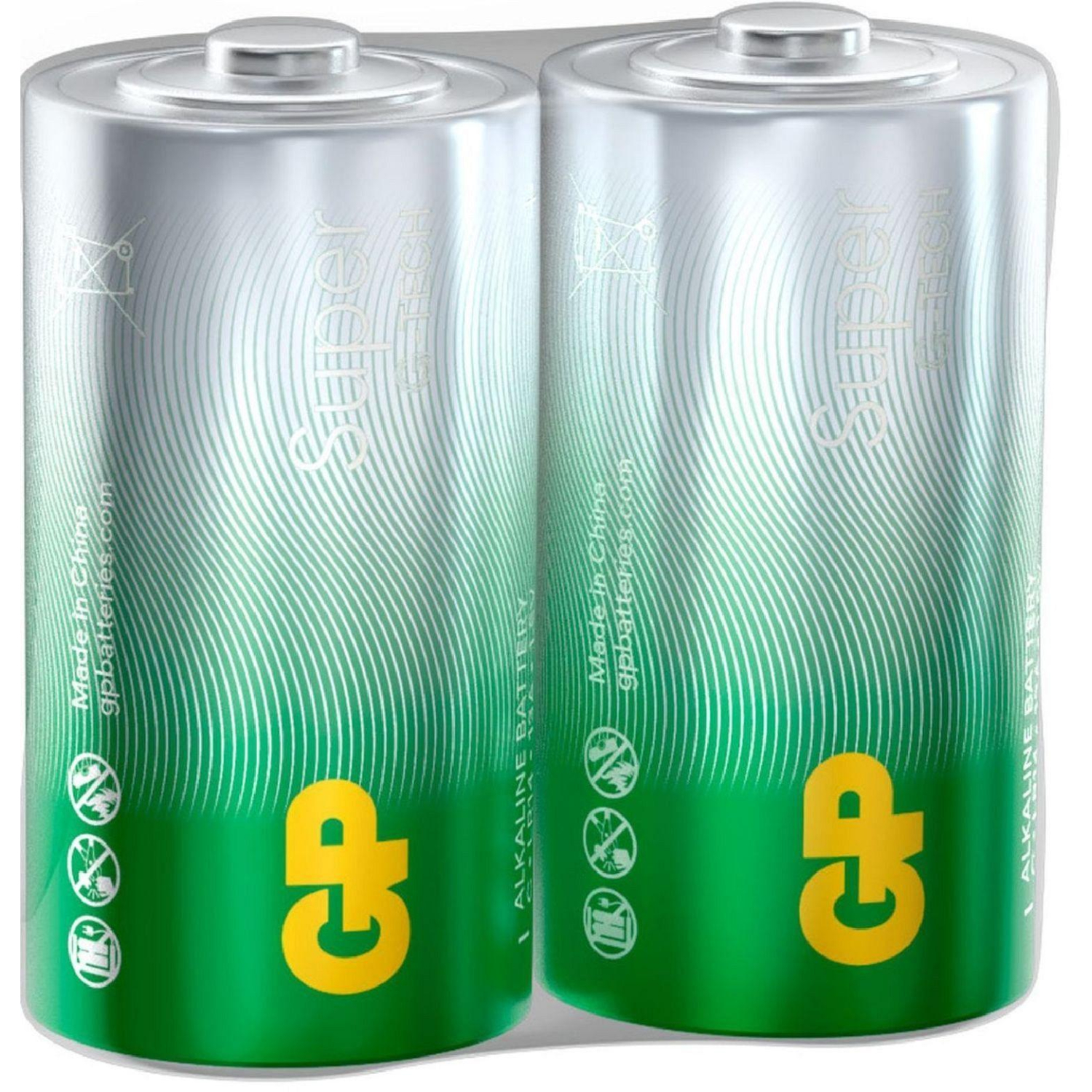 Батарейка GP Super эконом C/LR14/14A,GP14AEBRA - 2S2 алкалин бл/2шт - фото 2