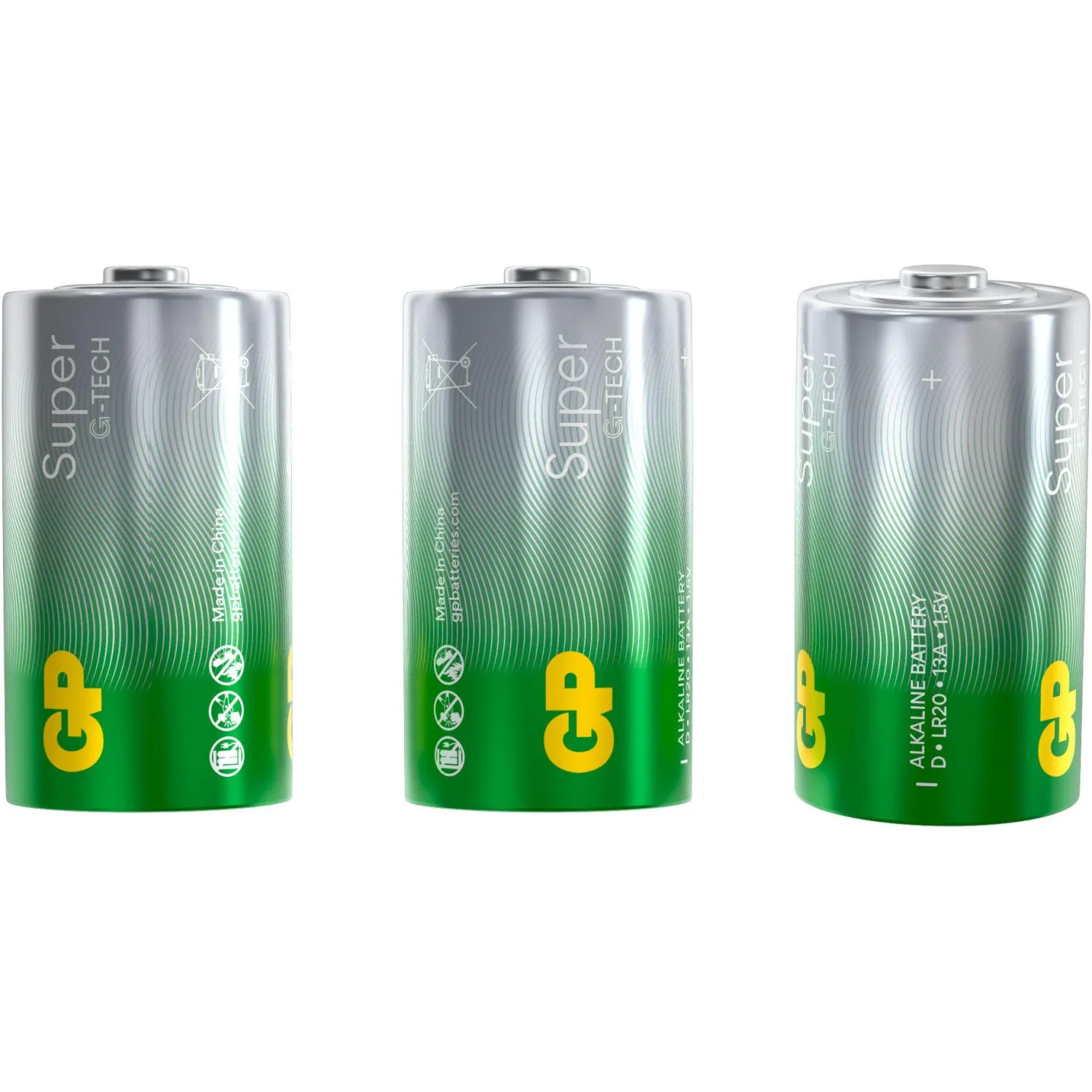 Батарейка GP Super экон.уп.D/LR20/13A алкалин.2шт/уп GP13AEBRA-252 Батарейка GP Super экон.уп.D/LR20/13A алкалин.2шт/уп GP13AEBRA-252 - фото 5