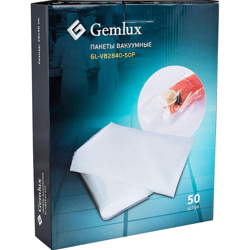 Пакет вакуумный Gemlux GL VB2840-50P 280х400 мм (50 шт/уп) - фото 1