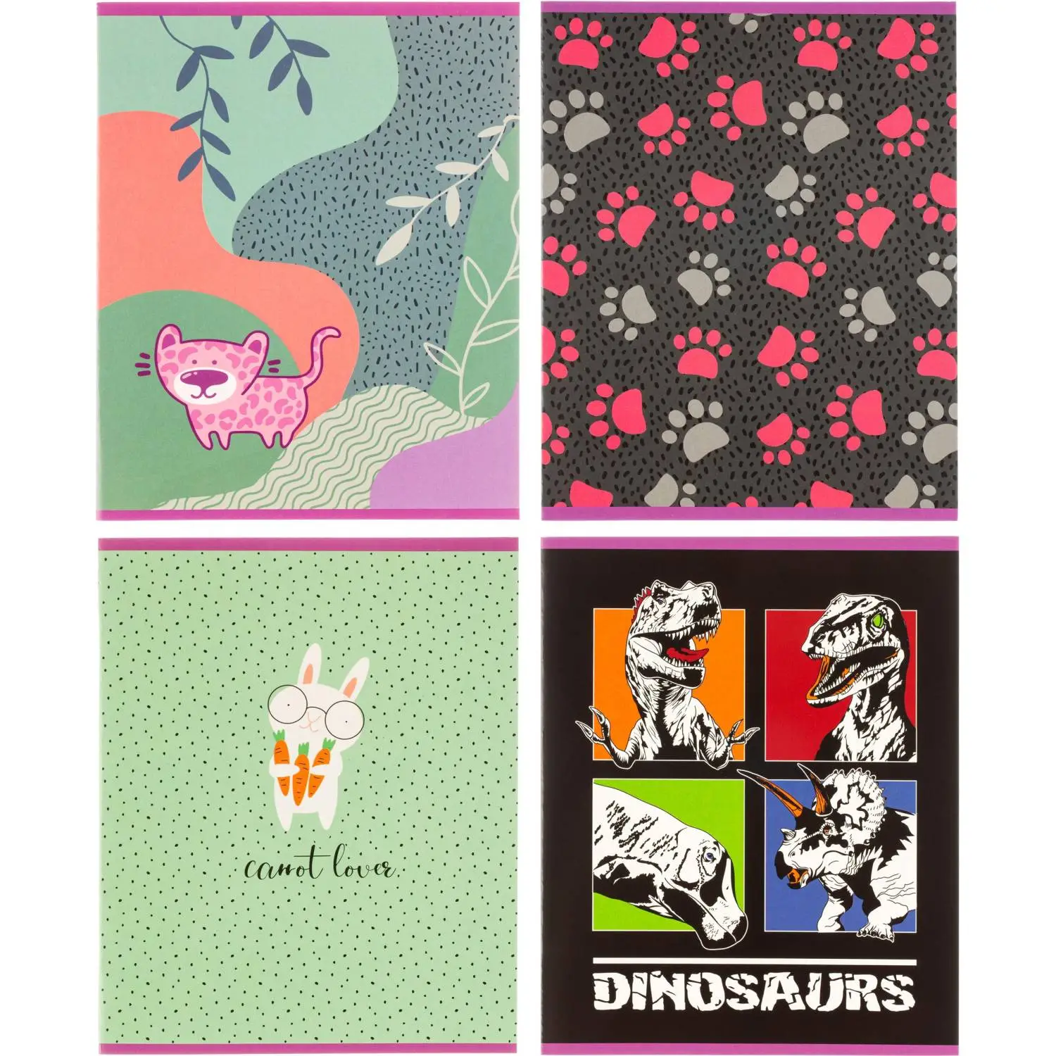 Тетрадь общая А5 48л с полями, клетка, микс в ассортименте, 40шт/уп - фото 1