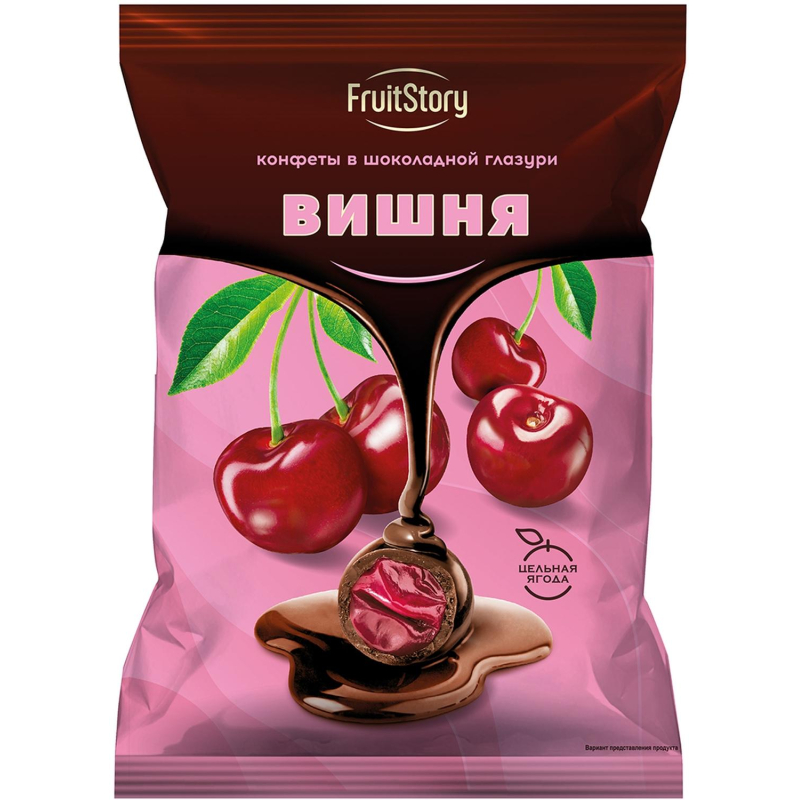 Конфеты Fruitstory вишня в темной шоколаде глазированные 500г, ООС611 - фото 1