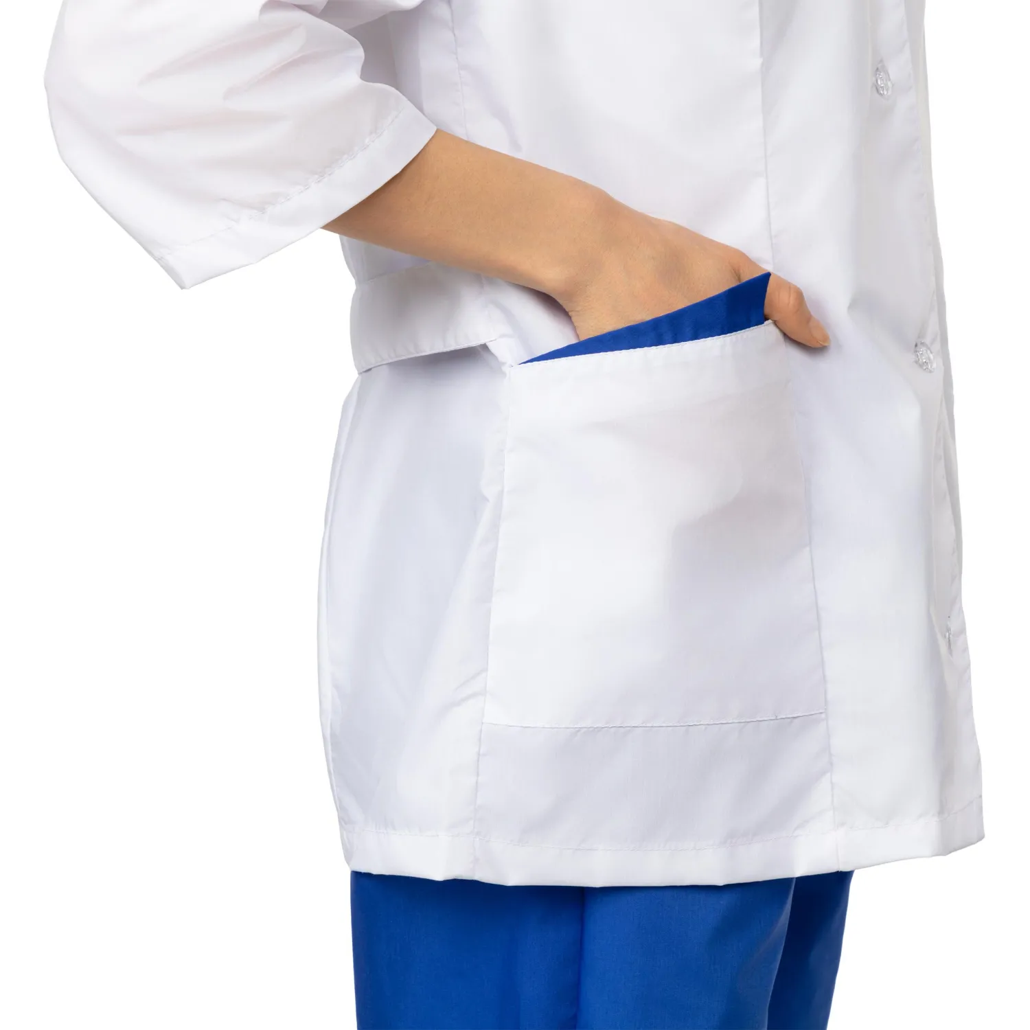 Костюм жен (куртка, бр) м01 бел/син 120-124/170-176 - фото 11