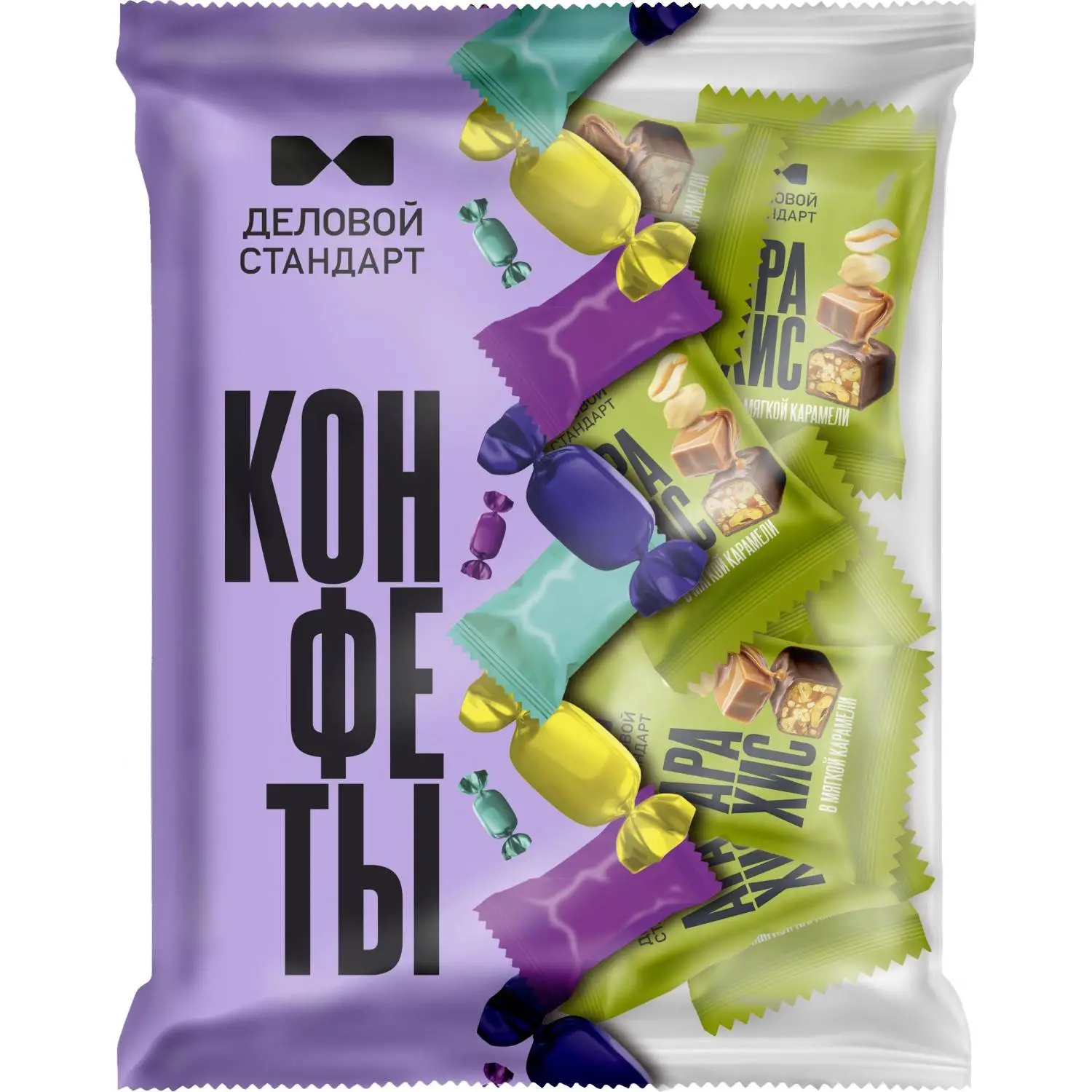 Конфеты глазированные Деловой Стандарт арахис в мягкой карамели, 700г - фото 1