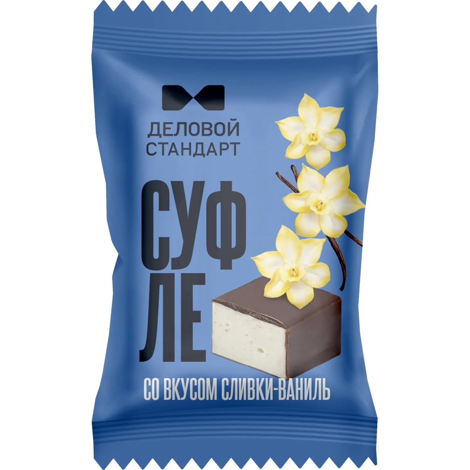 Конфеты глазированные Деловой Стандарт суфле со вкусом сливки-ваниль, 500г - фото 2