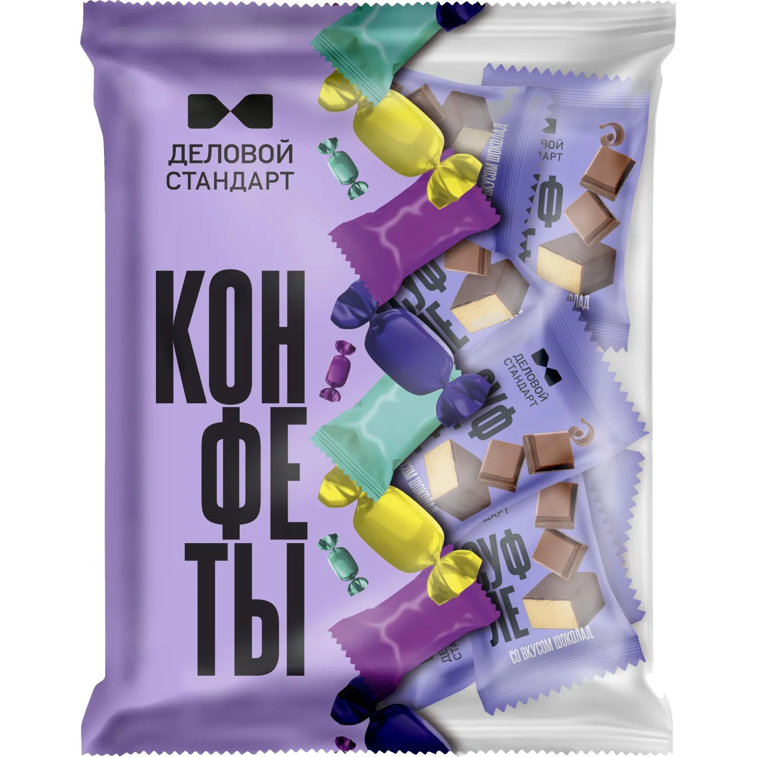 Конфеты глазированные Деловой Стандарт суфле со вкусом шоколад, 500г - фото 1