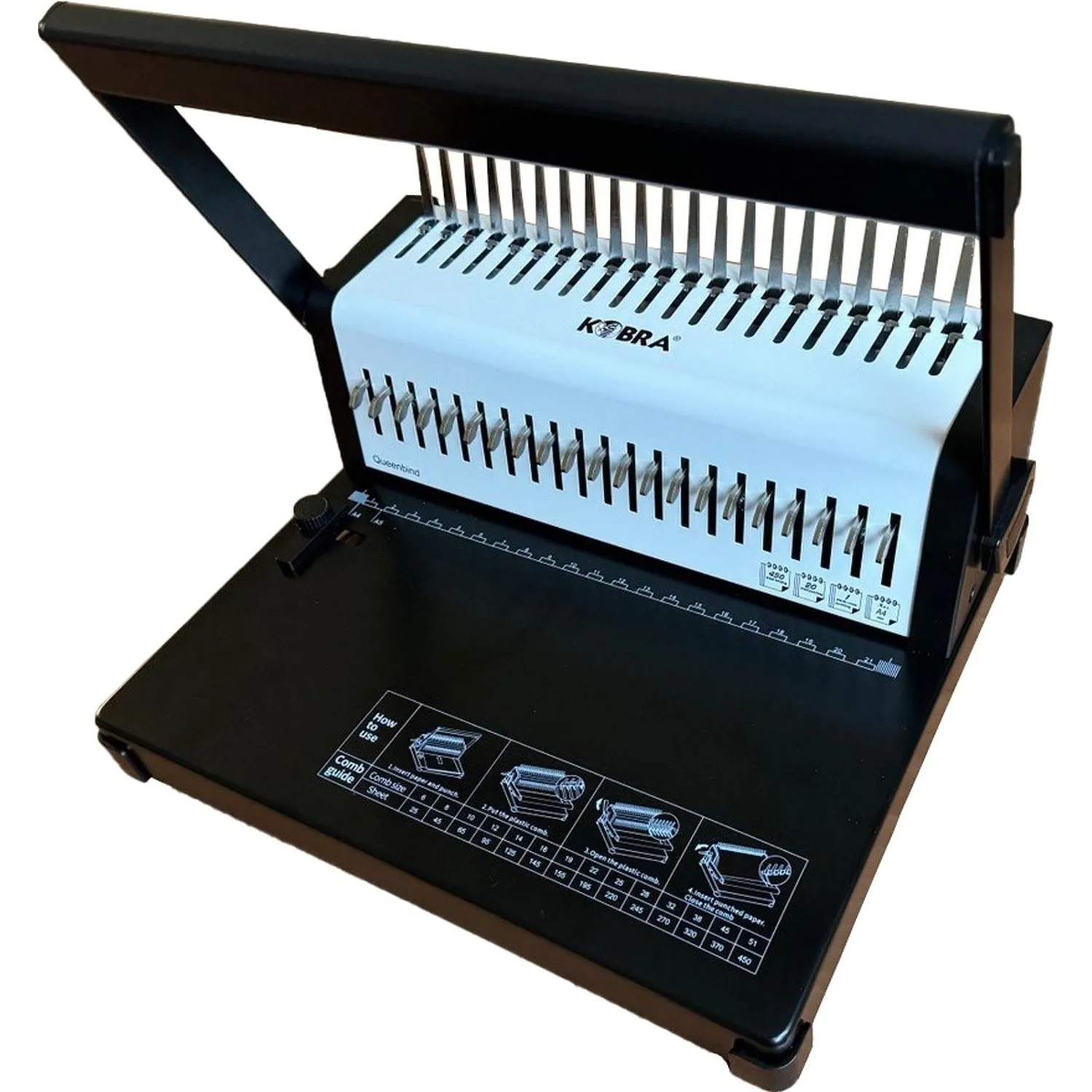 Брошюровщик Kobra Queenbind 500НD A4, 14/500 лист, пл.пруж - фото 1