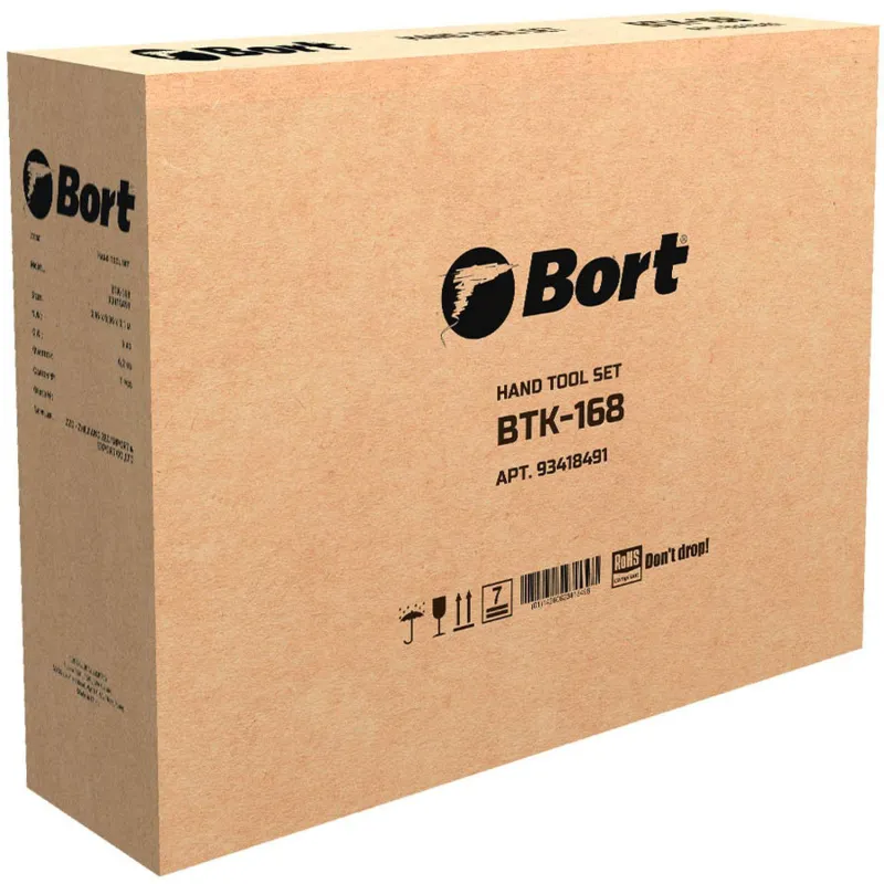 Набор инструмента ручного BORT BTK-168 (93418491) - фото 13