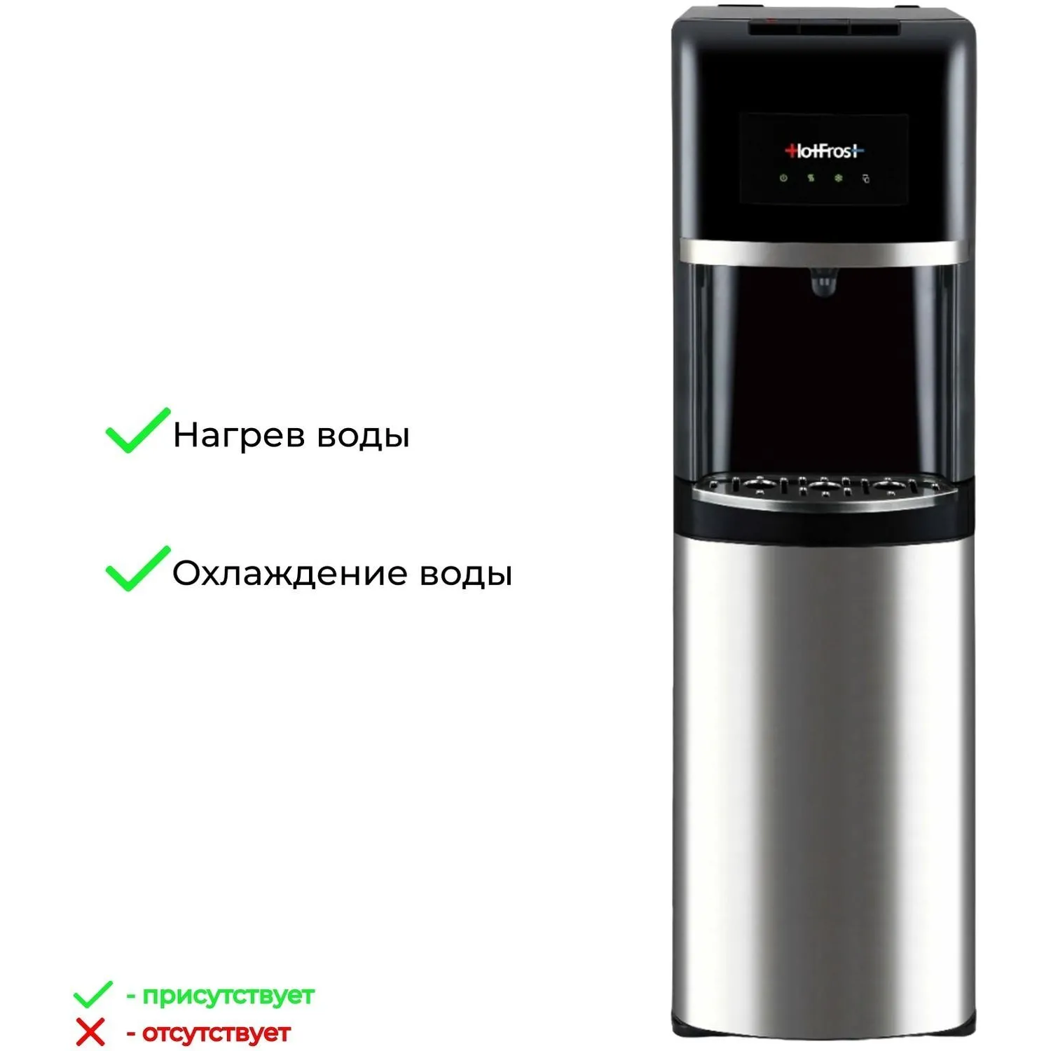 Кулер для воды HotFrost 35AN (нижняя загрузка) - фото 3