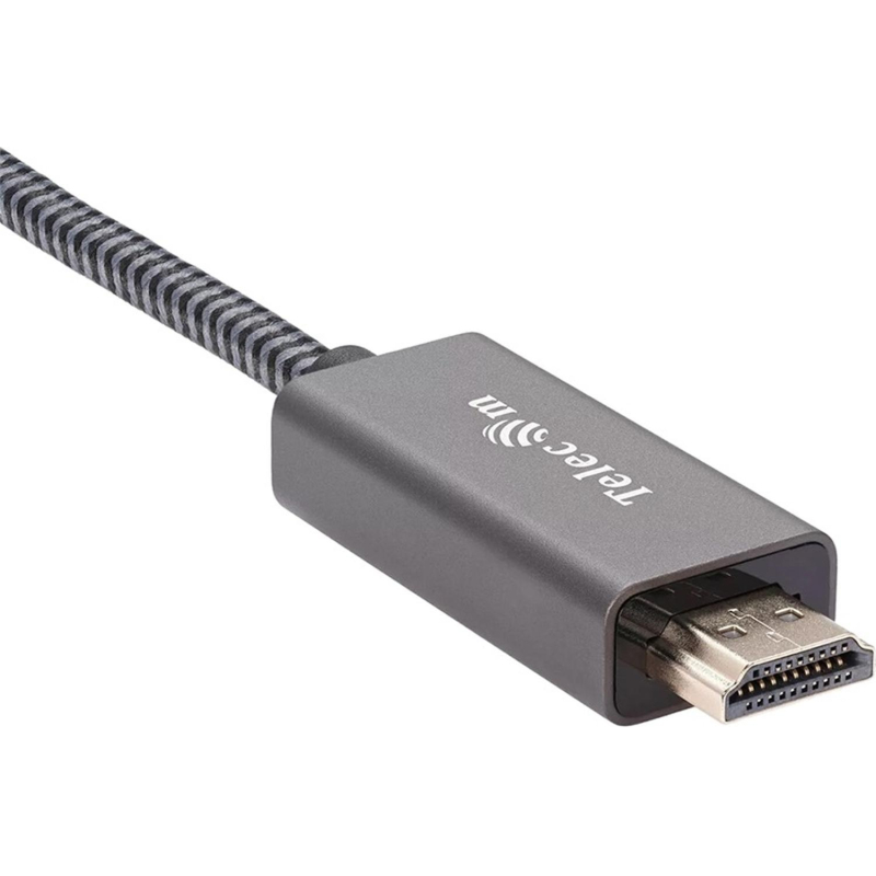 Кабель Telecom (TA561M-1.8M) DisplayPort M-&gt; HDMI M 4K@60Hz 1.8m оплетка - фото 4