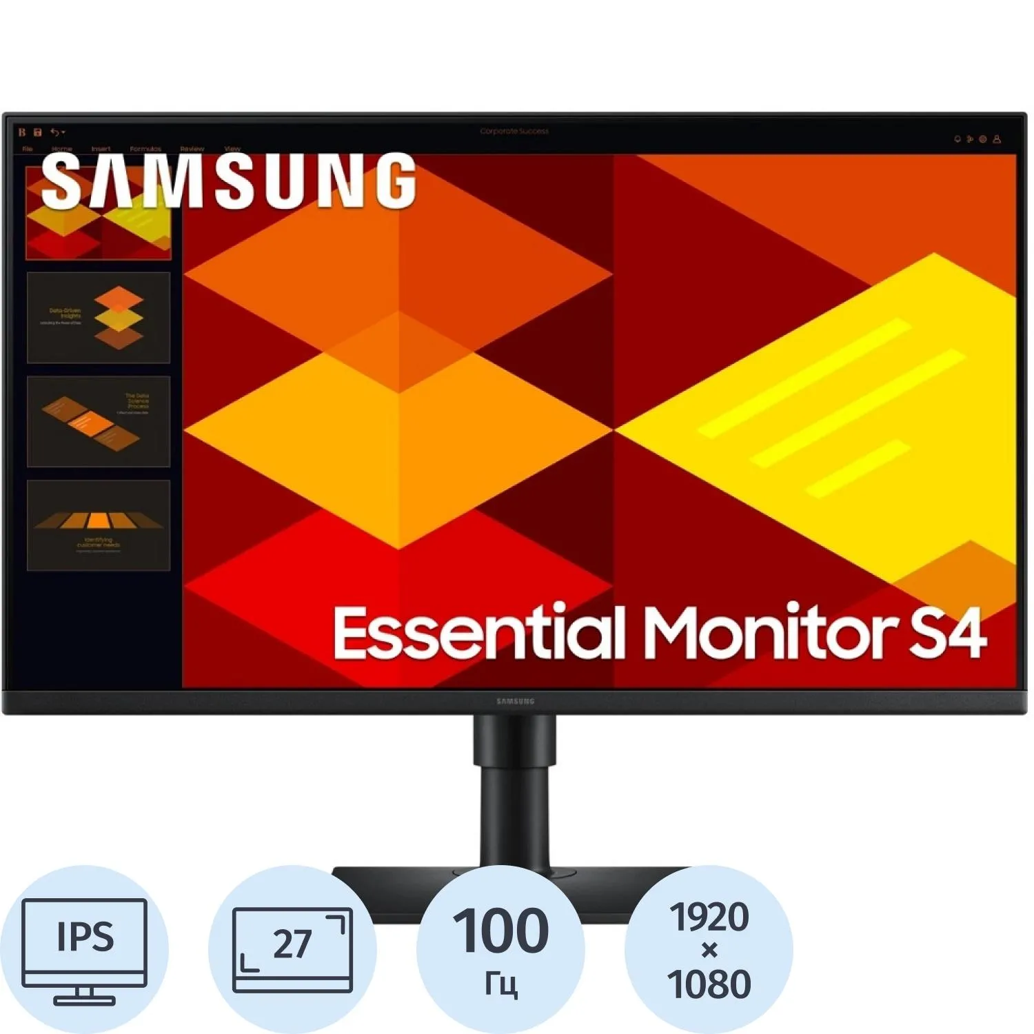 Монитор Samsung (LS27D400GAIXCI)27/FHD/IPS/100Hz/250cd/5ms/HDMI/DP - фото 1