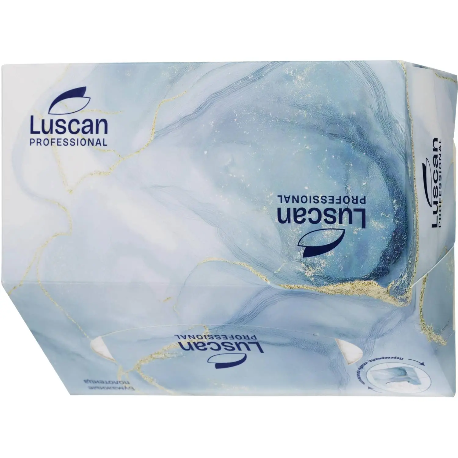 Полотенца бумажные листовые Luscan Prof Z слож 3 сл цел бел 80 шт/уп - фото 7