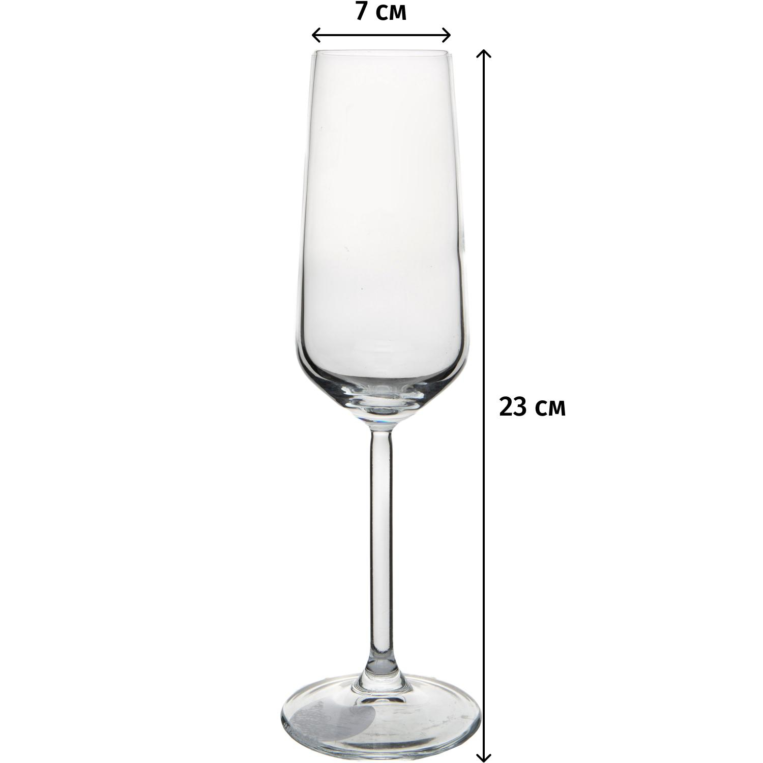 Бокал АЛЛЕГРА ФАЙН РИМ 195 мл 12 шт/уп холодный срез - фото 3