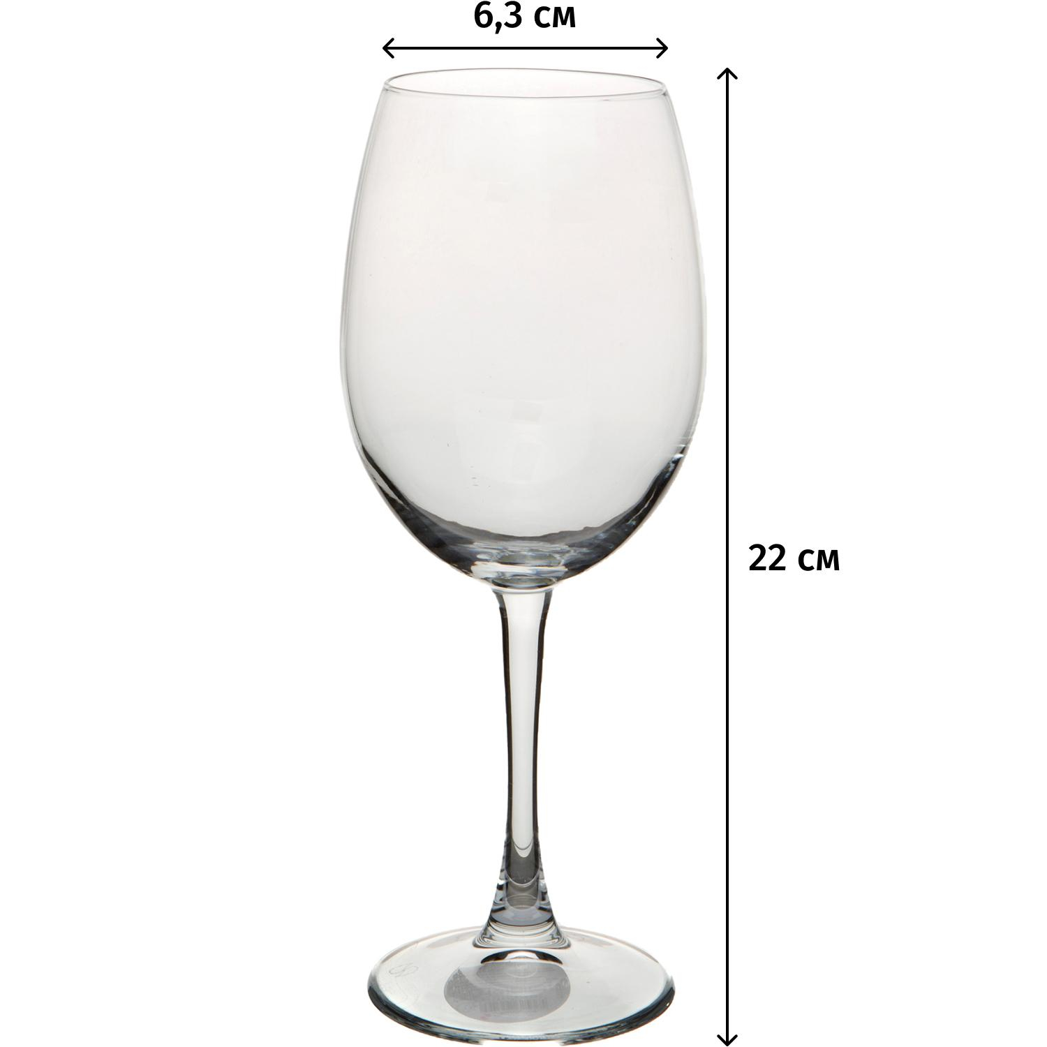 Бокал КЛАССИК ФАЙН РИМ 445 мл 12 шт/уп холодный срез - фото 3