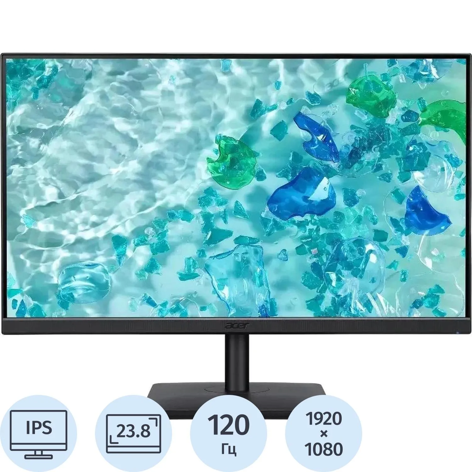Монитор Acer V247YGbi (UM.QV7CD.G01)23,8/FHD/IPS/120Hz/250cd/4ms/HDMI/VGA - фото 1