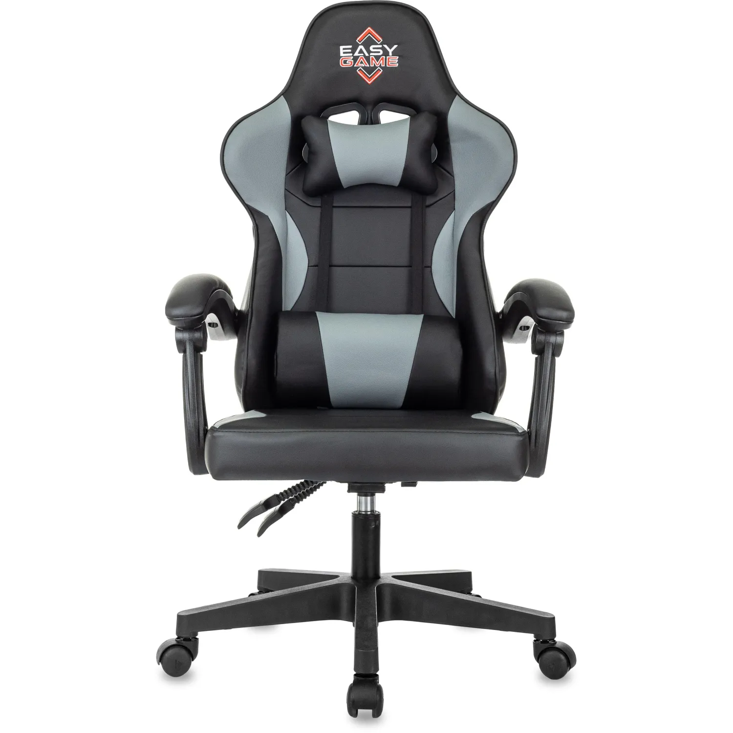 Кресло VB_Echair Easy Game-907 LT PU экокожа черный/серый, пластик - фото 3