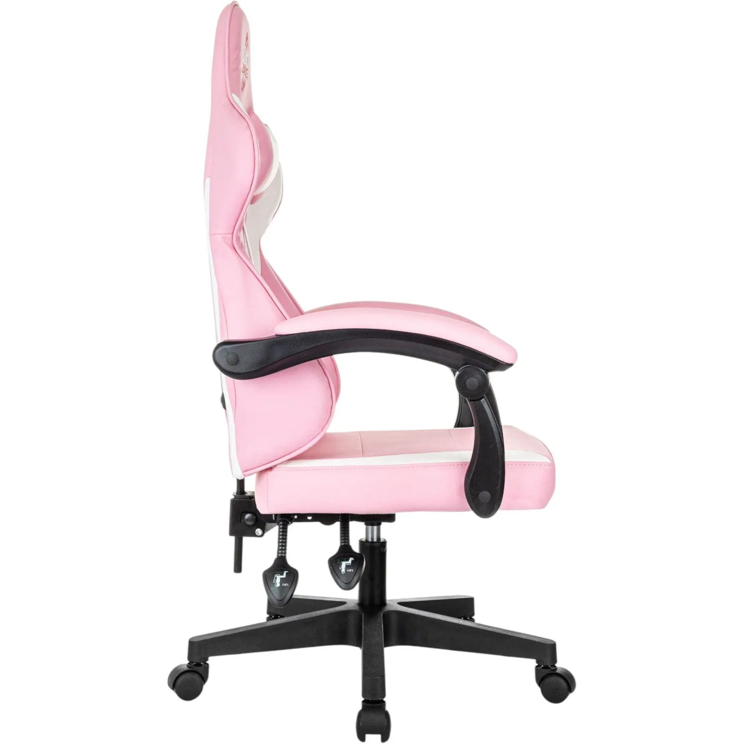 Кресло VB_Echair Easy Game-907 LT PU экокожа розовый/белый, пластик - фото 5