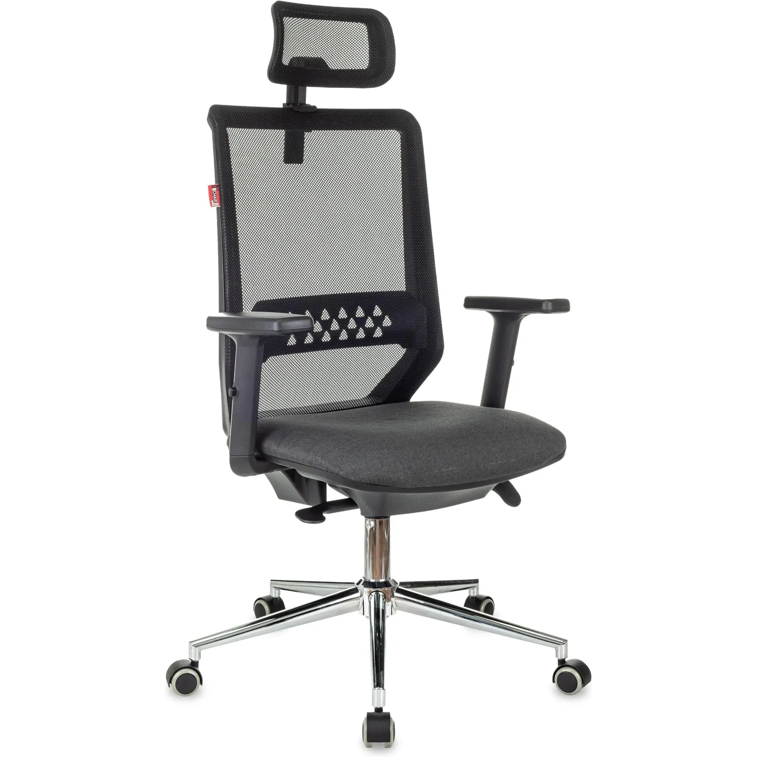 Кресло VB_EChair 663 TC-H/SL черный TW-01 38-418 сетка/ткань - фото 1
