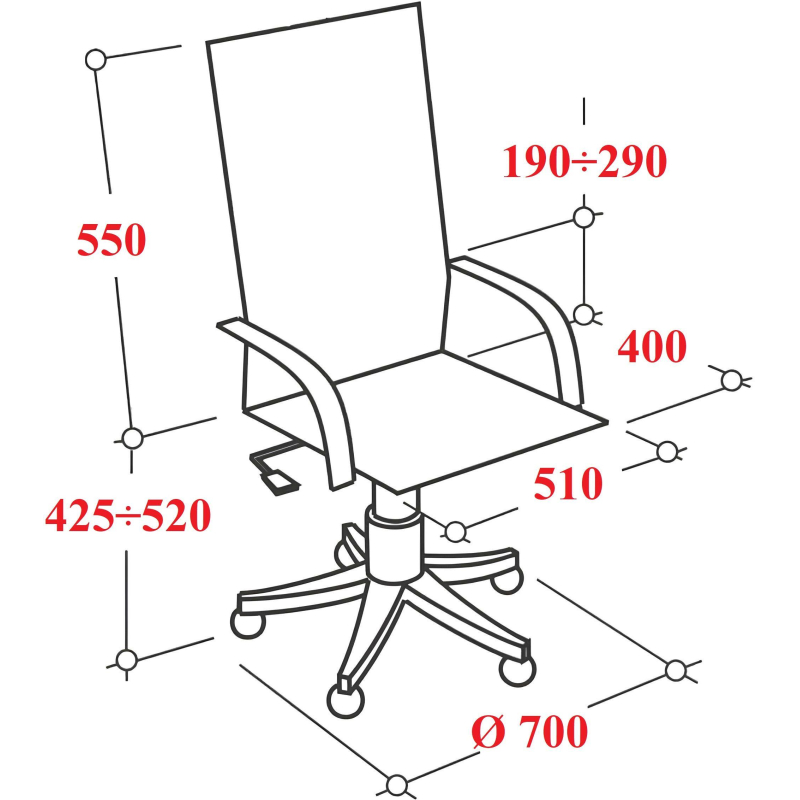 Кресло VB_EChair 663 TC-H черный TW-01 38-418 сетка/ткань - фото 11