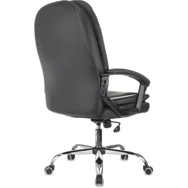 Кресло VB_EChair 668 TPU/SL черный экокожа крестов.металл хром - фото 4