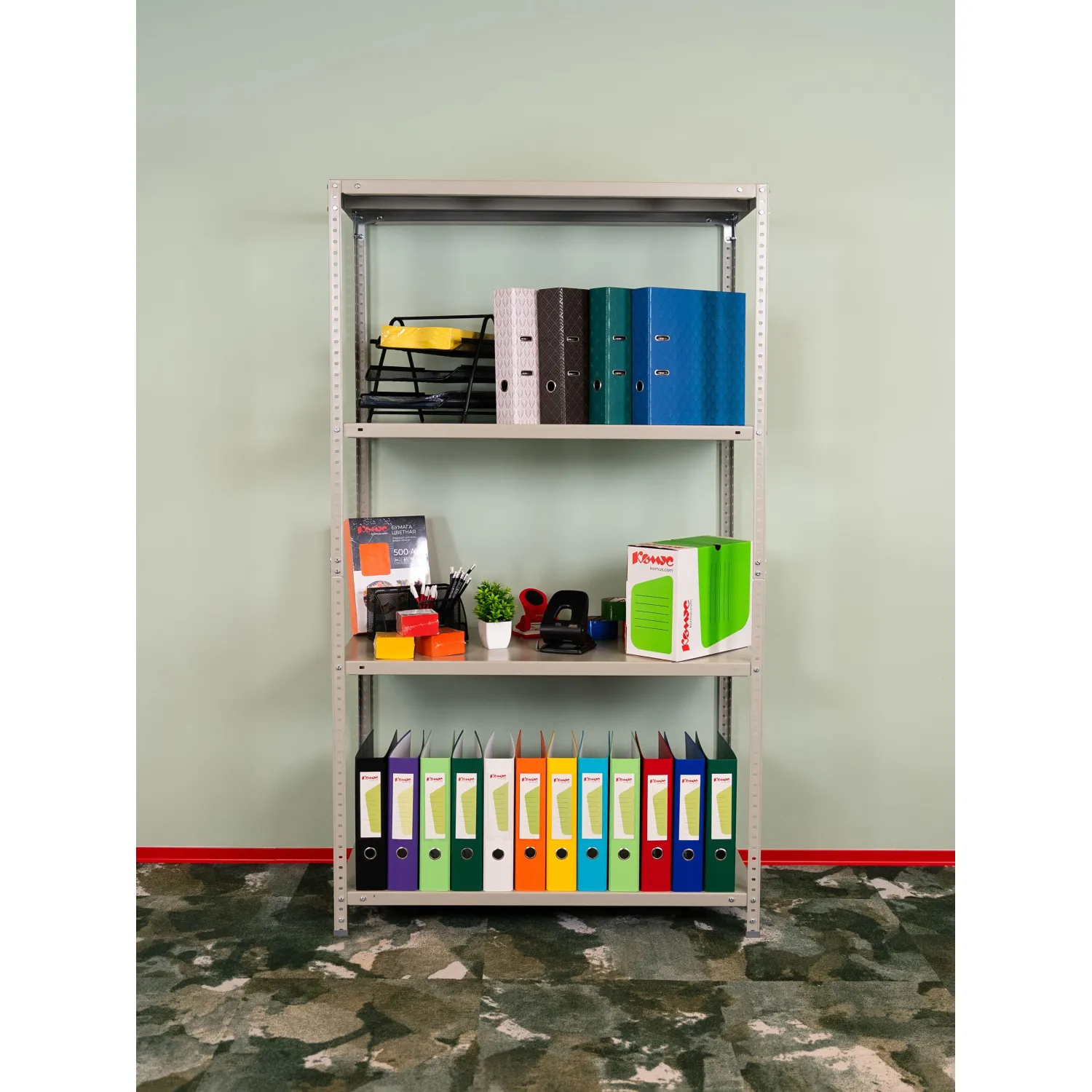 Стеллаж металлический Cobalt Shelf MS180KD/100x50/4 - фото 5