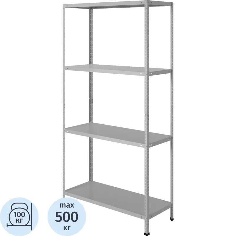 Стеллаж металлический Cobalt Shelf MS180KD/80x40/4 - фото 1