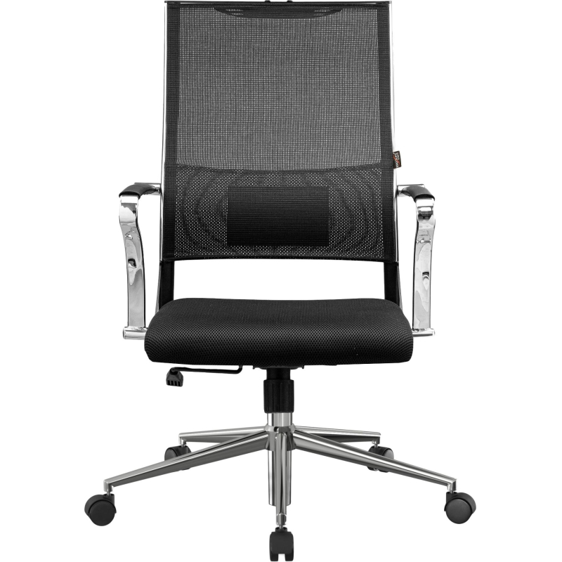 Кресло MT_Sit Air-180/Km00/Wh00/K15cL(M09.B23.G18.W01),черный, хром - фото 2