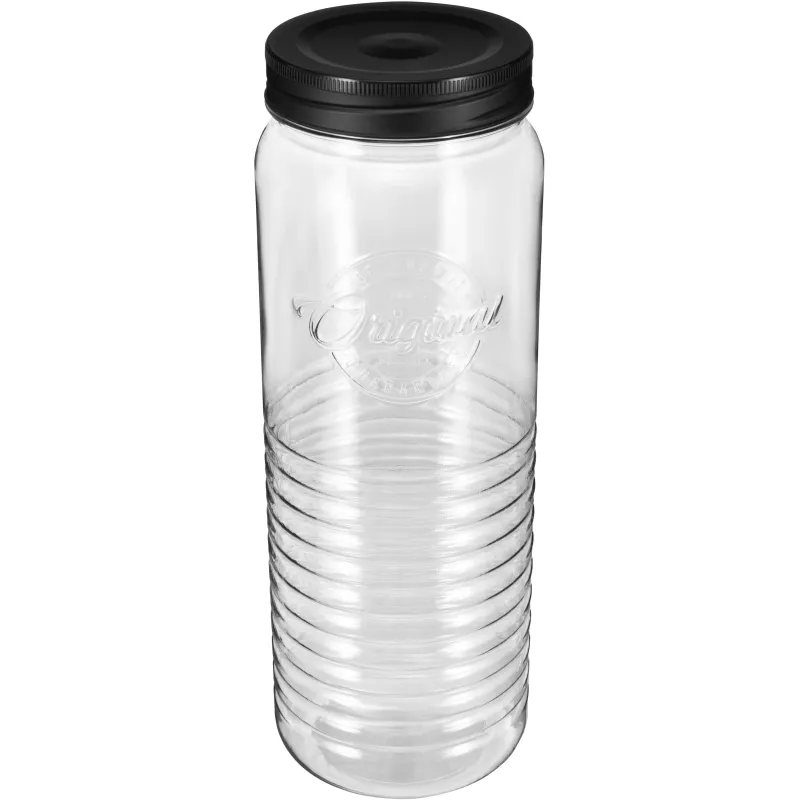 Банка круглая с эмбоссингом original 2л (черный) - фото 1