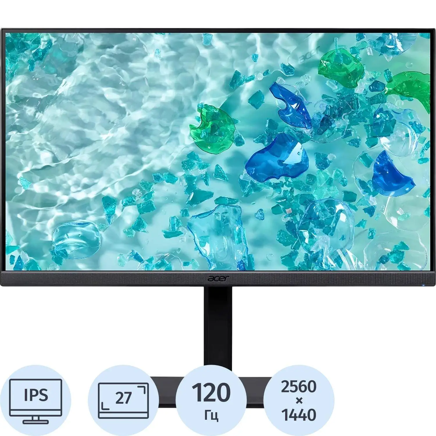 Монитор Acer Vero (UM.HB7CD.G04)27/WQHD/IPS/120Hz/350cd/4ms/HDMI/DP - фото 1