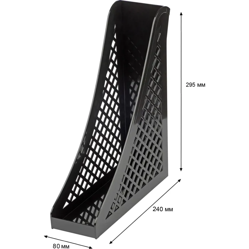 Лоток вертикальный Attache 80мм черный - фото 3