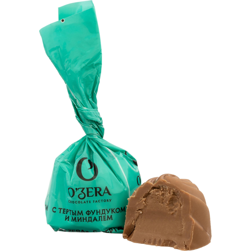 Конфеты шоколадные OZera с тертым фундуком и миндалем 500г УК754 - фото 2