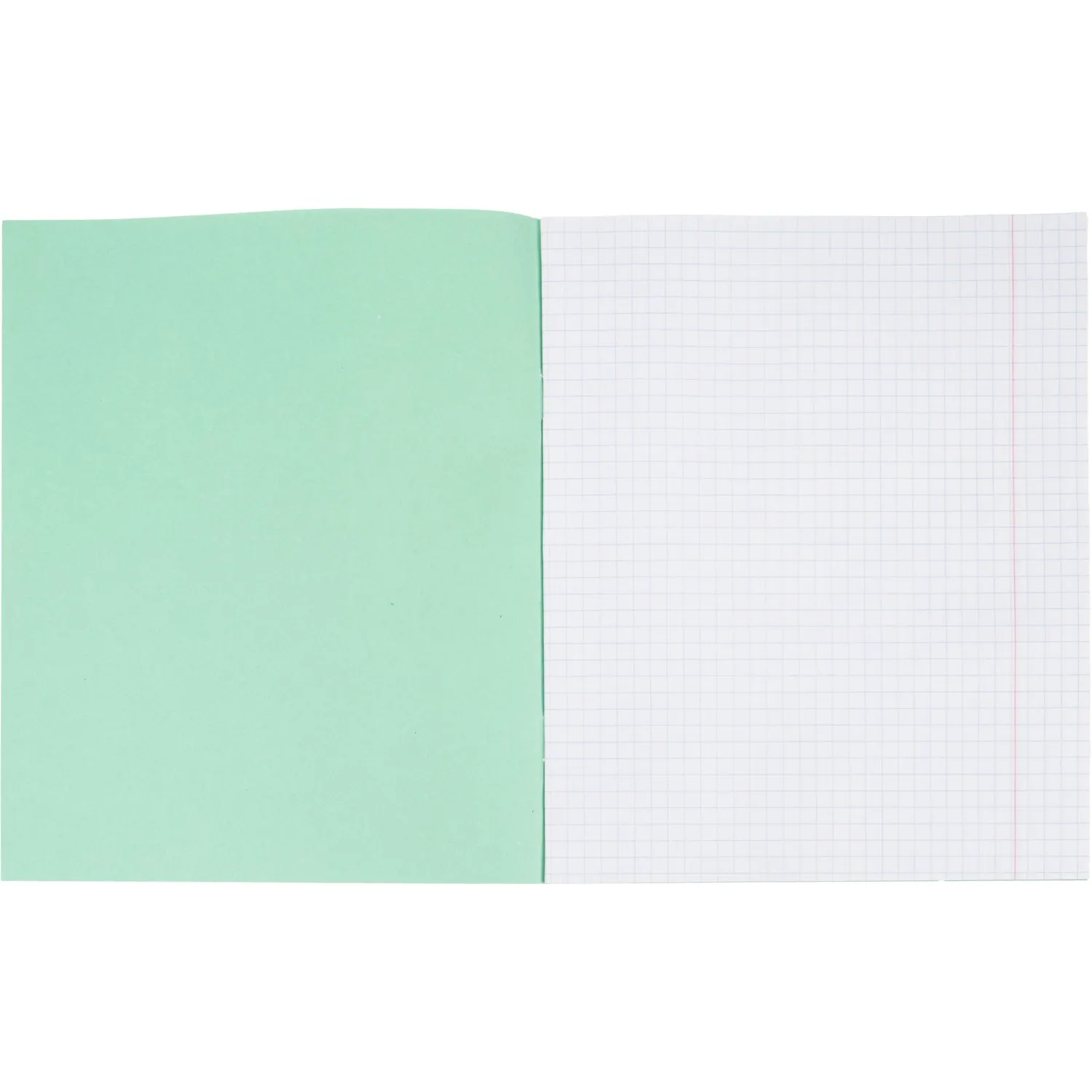 Тетрадь  в зеленом офсете 12л., клетка, штука, внутр.блок 100% белизна - фото 5