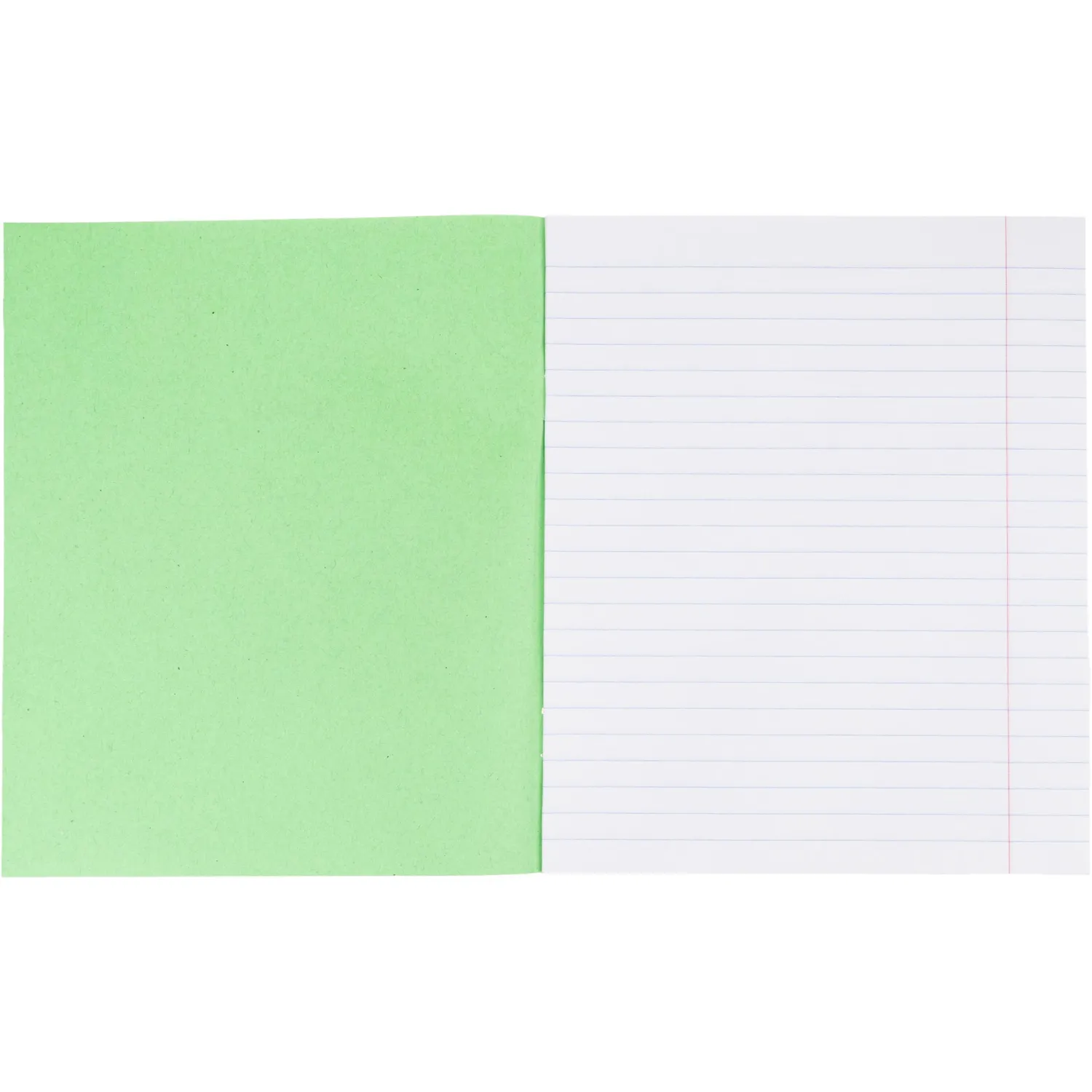 Тетрадь в зеленом офсете 12л., линия, штука, внутр.блок 100% белизна - фото 5