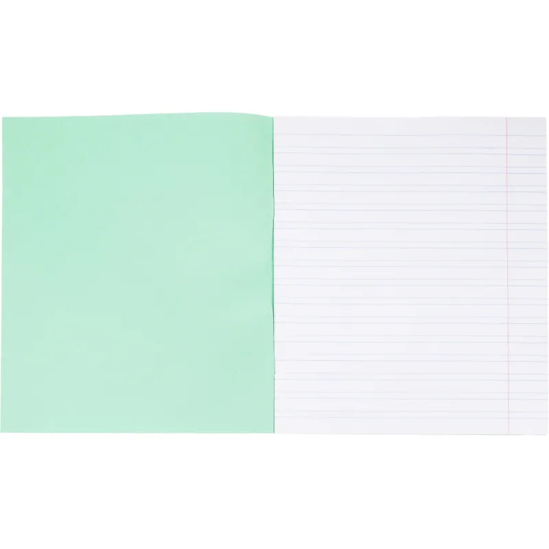 Тетрадь в зеленом офсете  12 л., узкая линия, штука,100% белизна - фото 5