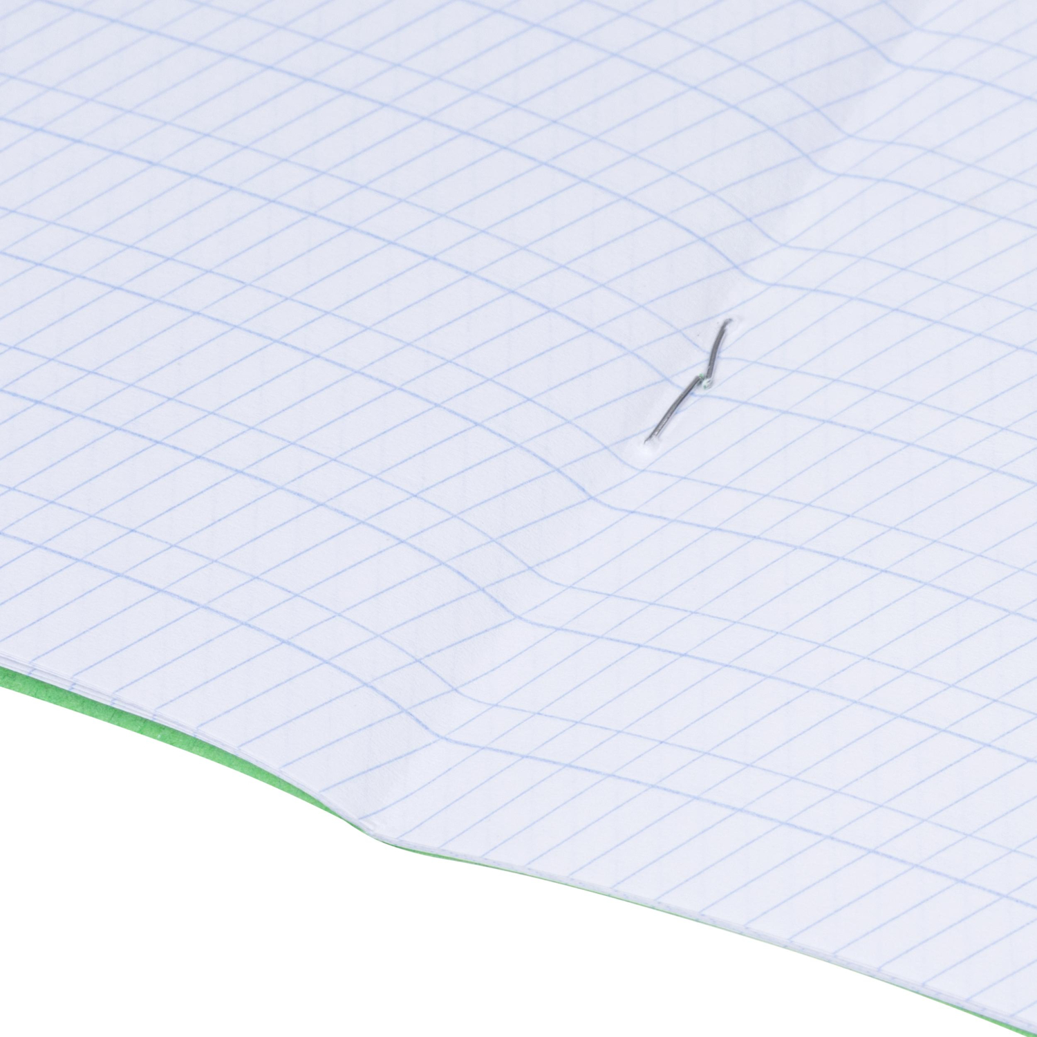 Тетрадь в зеленом офсете 12л,частая косая линия уп. по 20 шт.,100% белизна - фото 8