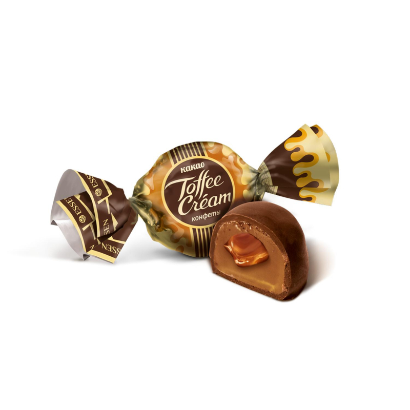 Конфеты Toffee Cream с кремовой начинкой со вкусом какао, 500г - фото 2
